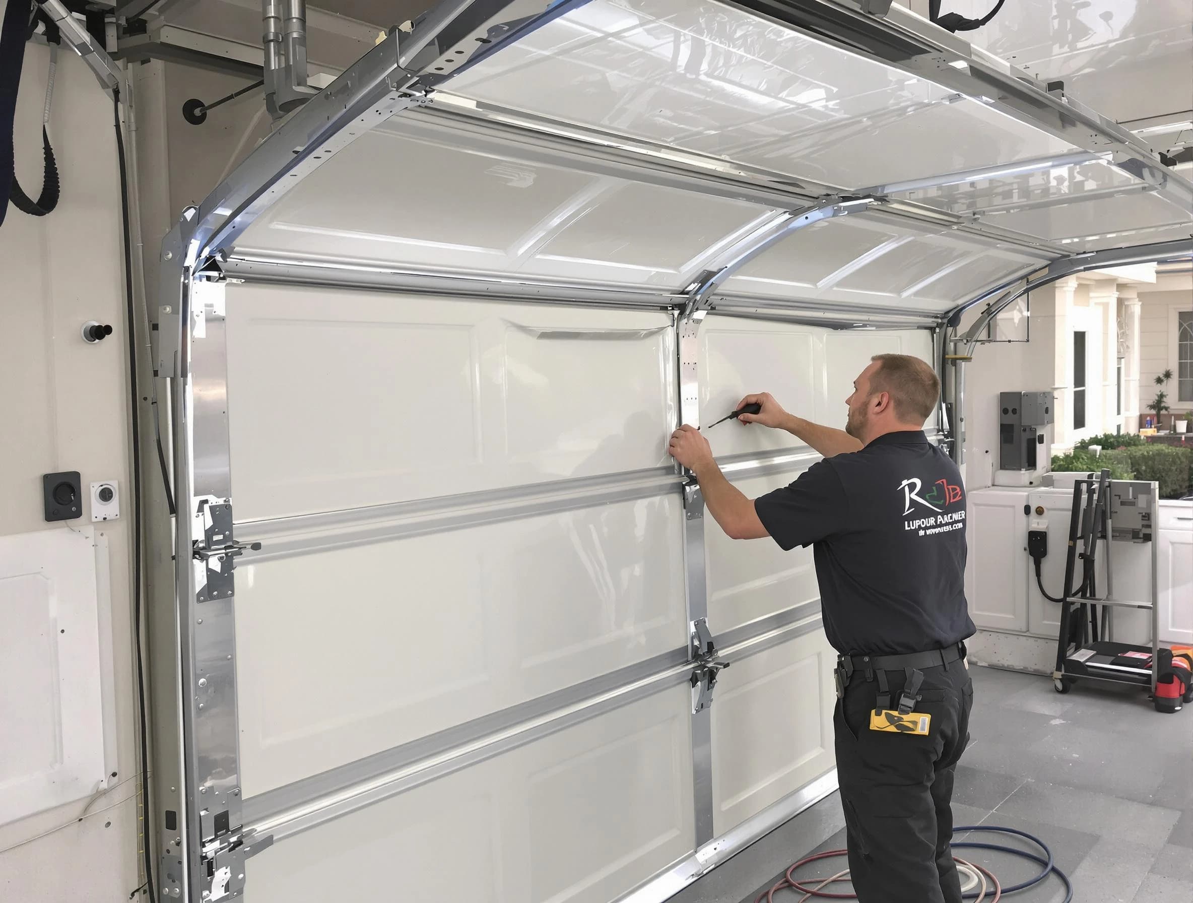 Riverdale Garage Door Repair professional performing panel repair in Riverdale