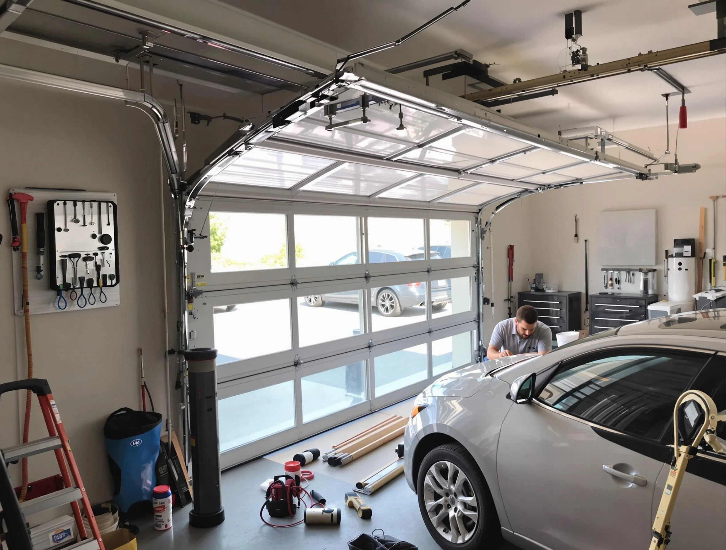 Garage door noise reduction service by Riverdale Garage Door Repair in Riverdale